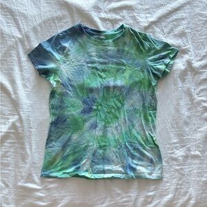 George Tie-Dye Short Sleeve Top - Blue and Green
